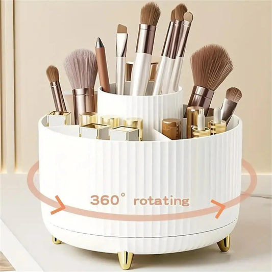 360ยฐ Rotating Makeup Organizer
