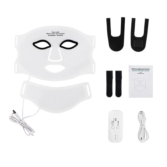 7-Color LED Face & Neck Therapy Mask
