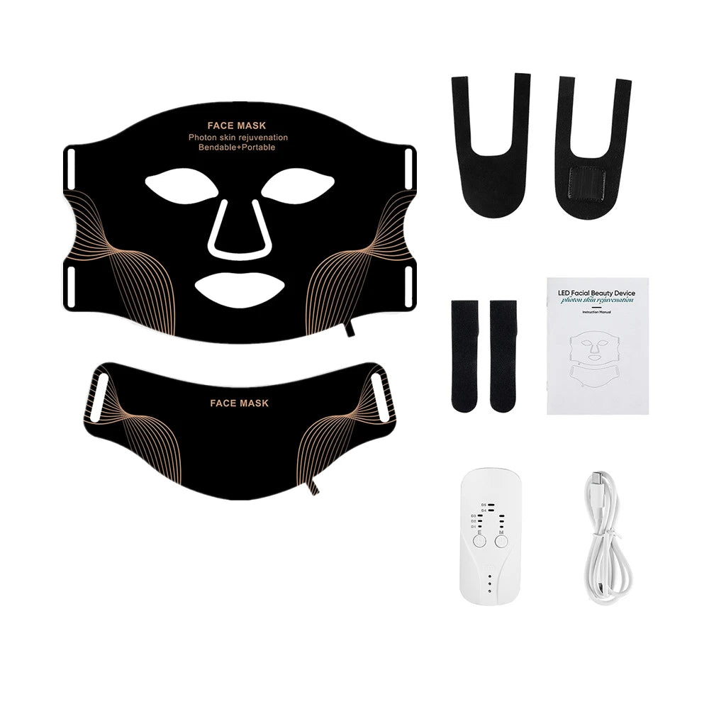 7-Color LED Face & Neck Therapy Mask