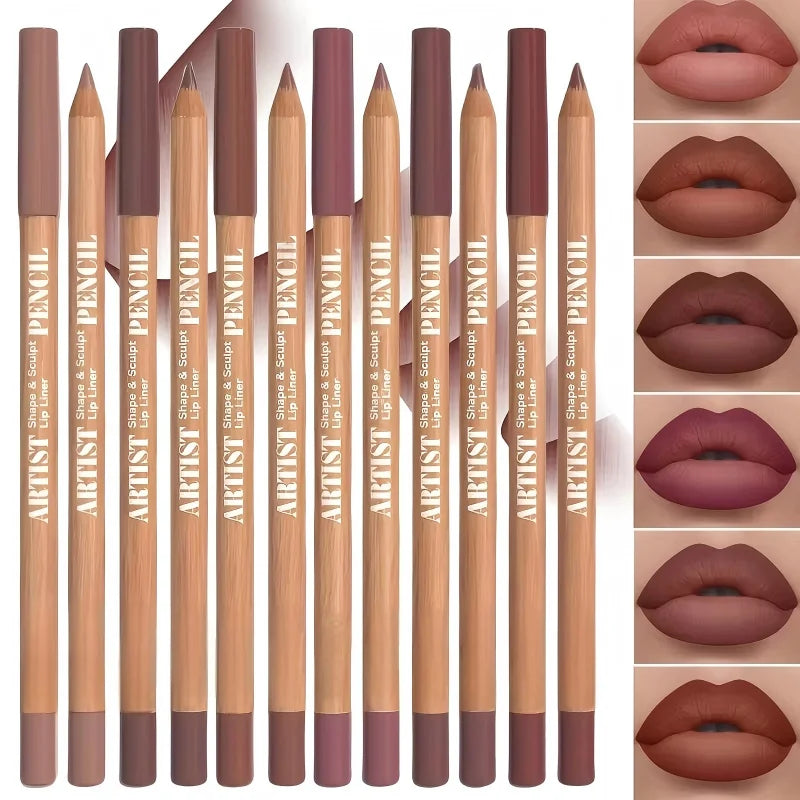6-Piece Velvet Matte Lip Liner Set